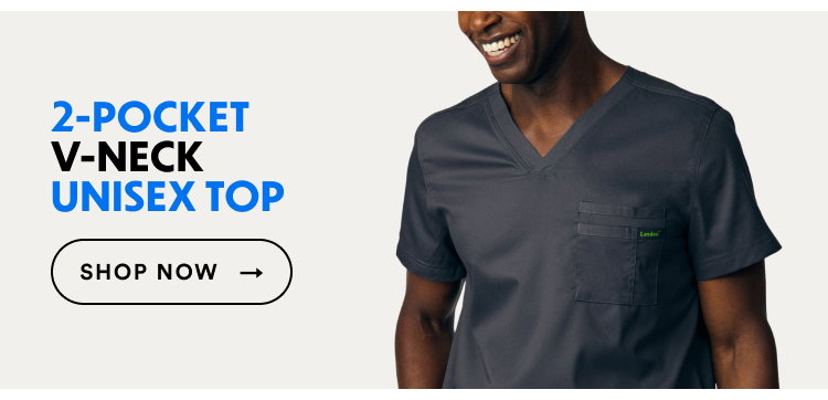 2-Pocket V-Neck Unisex Top | Shop Now