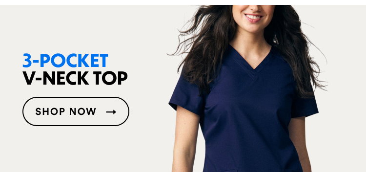3-Pocket V-Neck Top