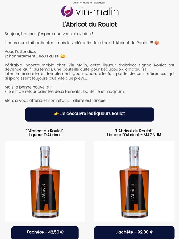 🚨 L’Abricot du Roulot est de retour