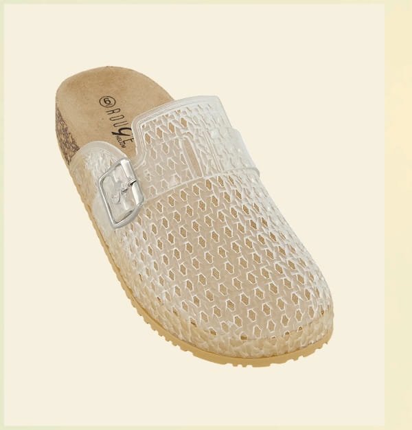 Shop Jelly Buckle Detail Footbed Clogs