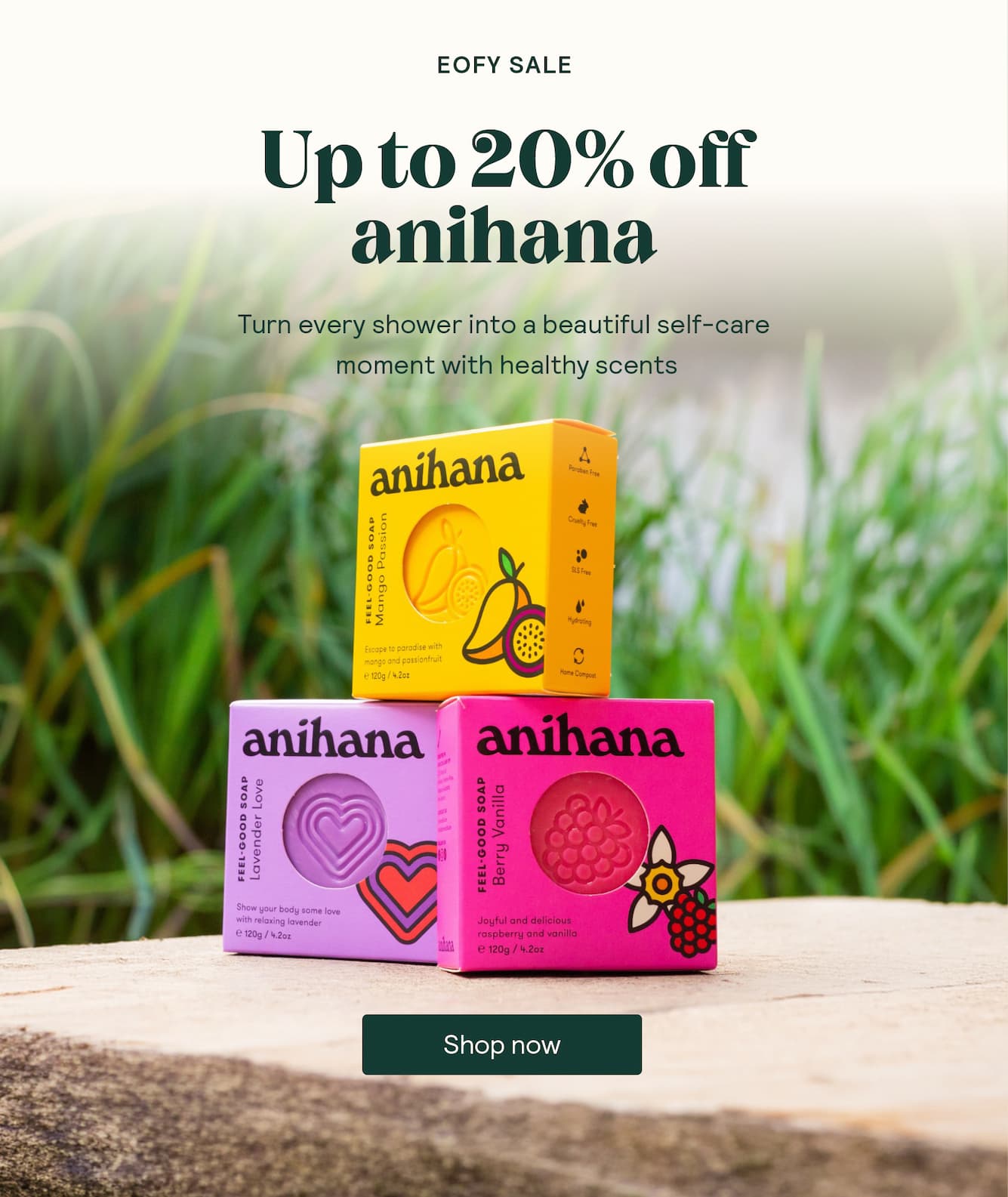 EOFY Sale: up to 20% off anihana
