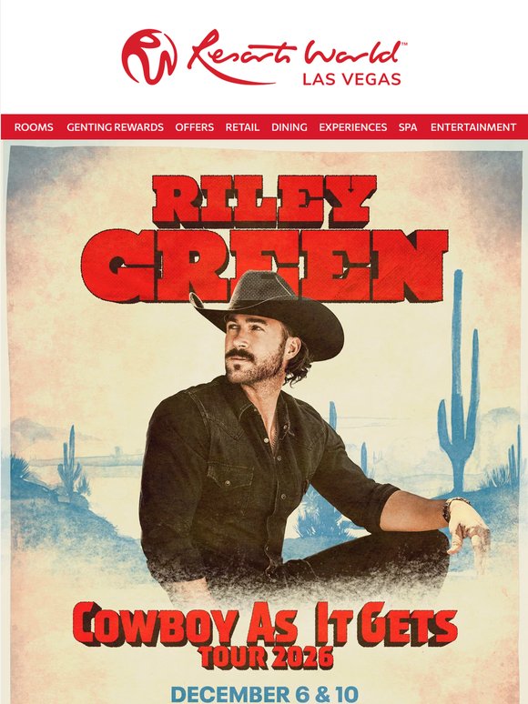 Riley Green: Cowboy As It Gets Tour 2026 - Get Your Tickets First!