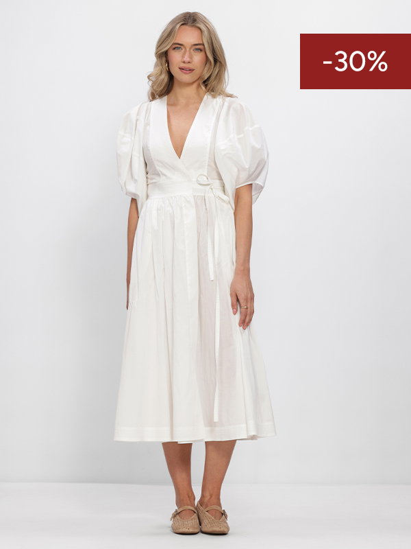 Witte Vanessa Bruno maxi jurk