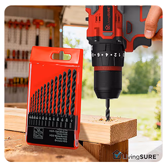 13-Pc. Drill Bit Set by LivingSURE™