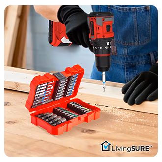 45-Pc. Screwdriver Bit Set by LivingSURE™