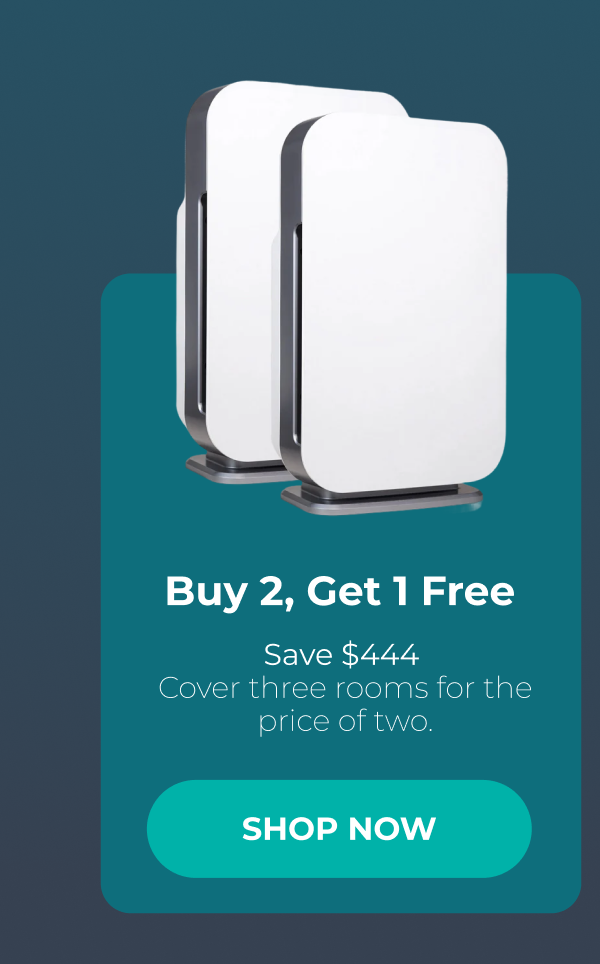 Buy 2, Get 1 Free — Save 33% Cover three rooms for the price of two.