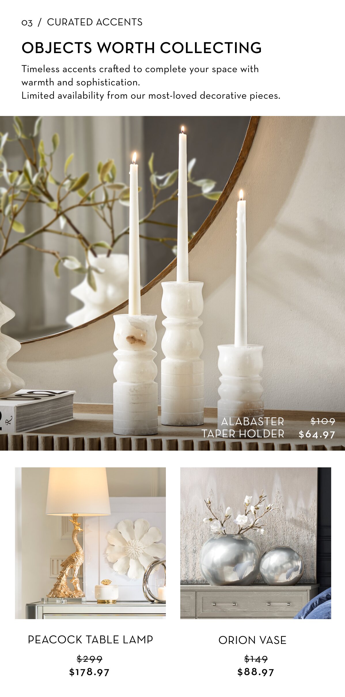 60% off last-chance decor