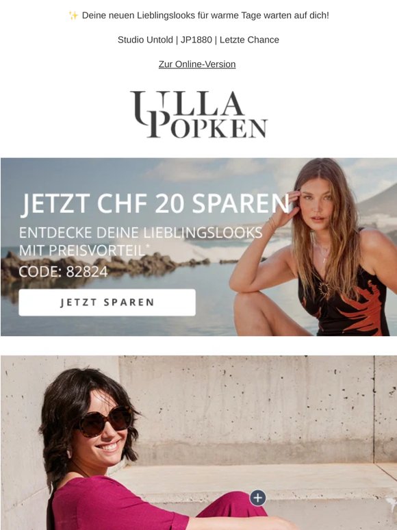 Nicht mehr lang! Jetzt CHF 20 Rabatt sichern