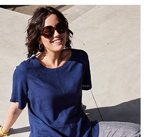 T-Shirt, Rundhalsausschnitt, Relaxed, Halbarm