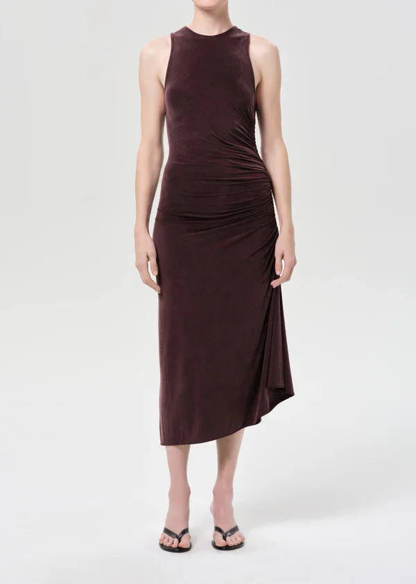 Image of  Anya Midi Dress - Plum