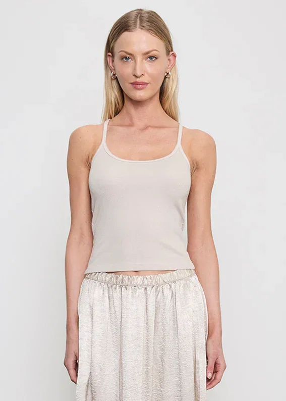 Image of  Cotton Rib Cami Tank - Multiple Colors
