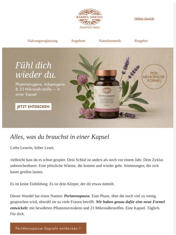 Neu: Die PeriMenopause-Formel ist da 🌿