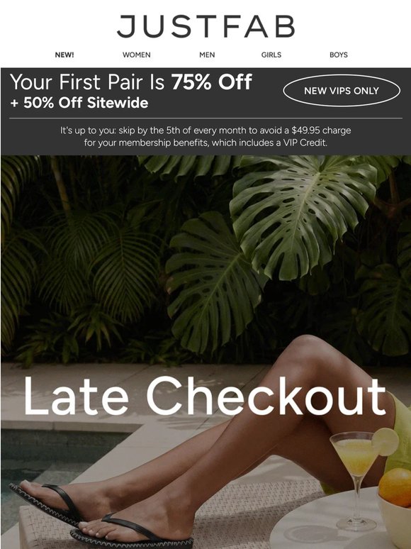Your Summer Edit Awaits—75% Off Your First Pair ✨