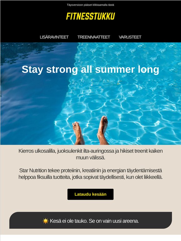 Stay strong all summer long ☀️