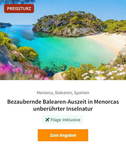 Bezaubernde Balearen-Auszeit in Menorcas unberührter Inselnatur
