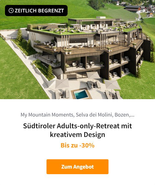 Südtiroler Adults-only-Retreat mit kreativem Design