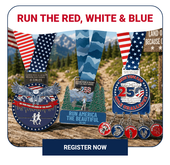 Run the red, white and blue virtual races
