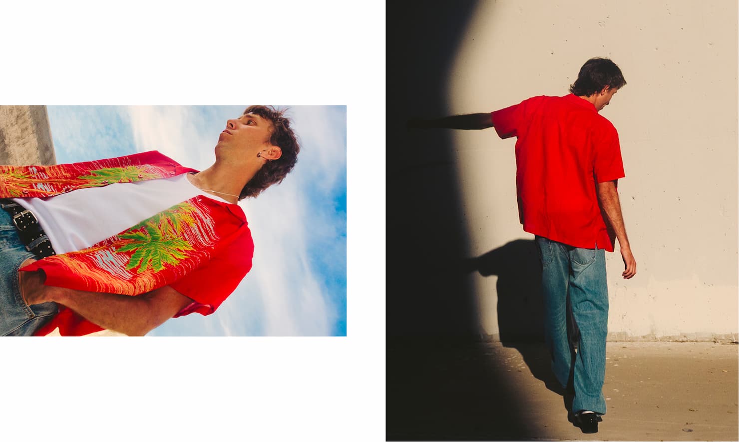 RED MEN'S SHIRT