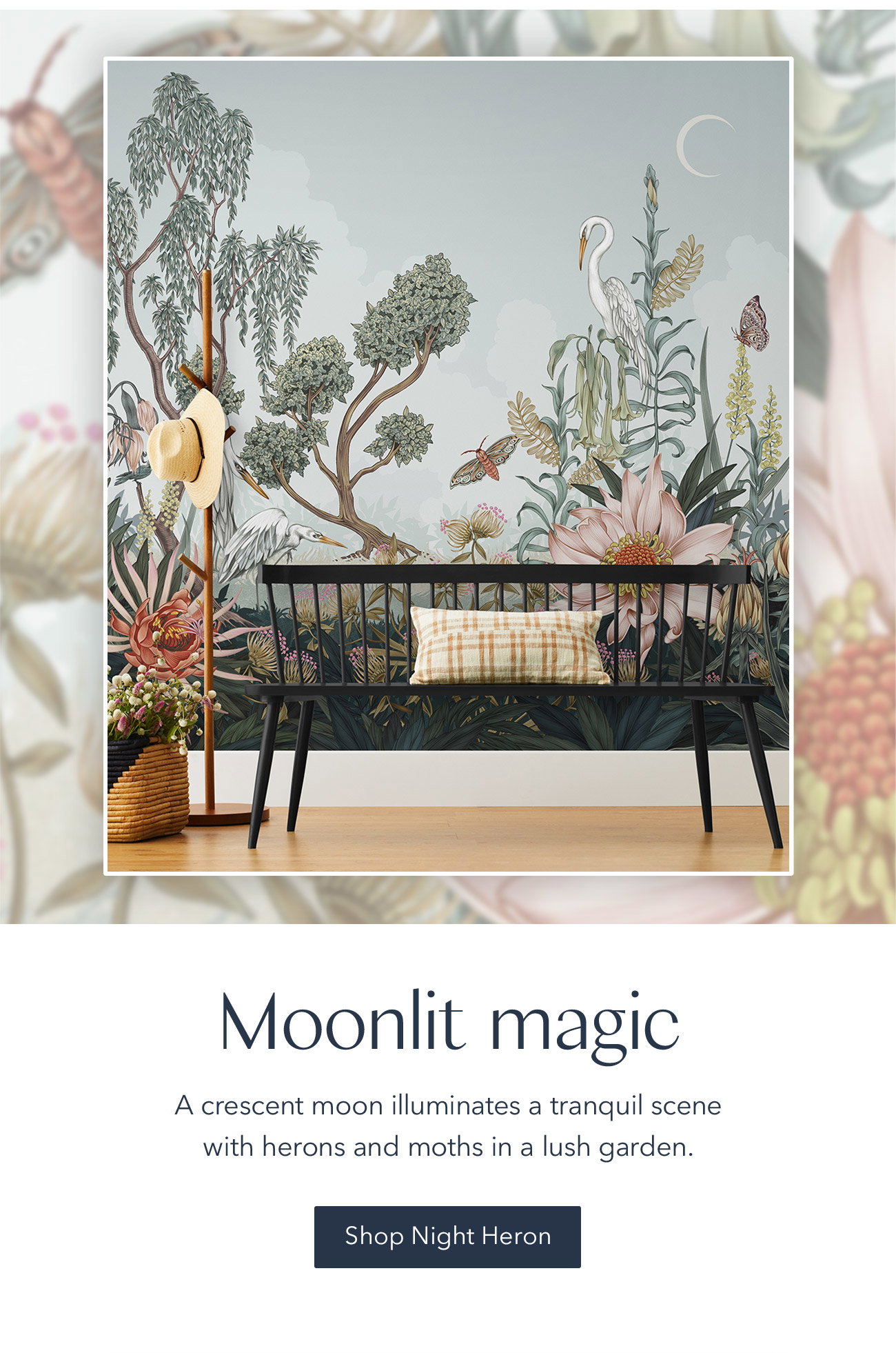 Night Heron Mural | Lisel Jane Ashlock + Hygge & West