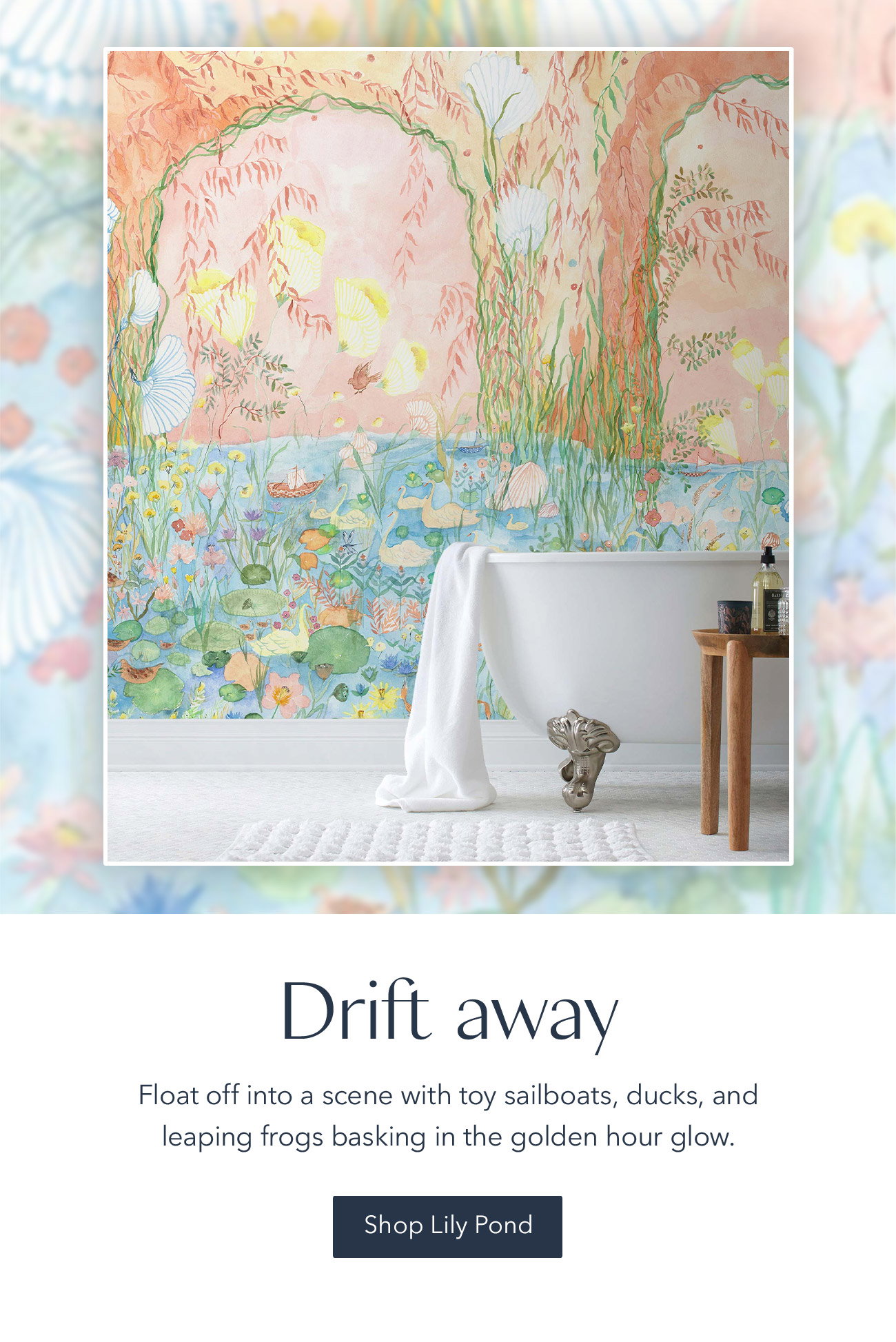 Lily Pond Mural | Hillery Sproat + Hygge & West