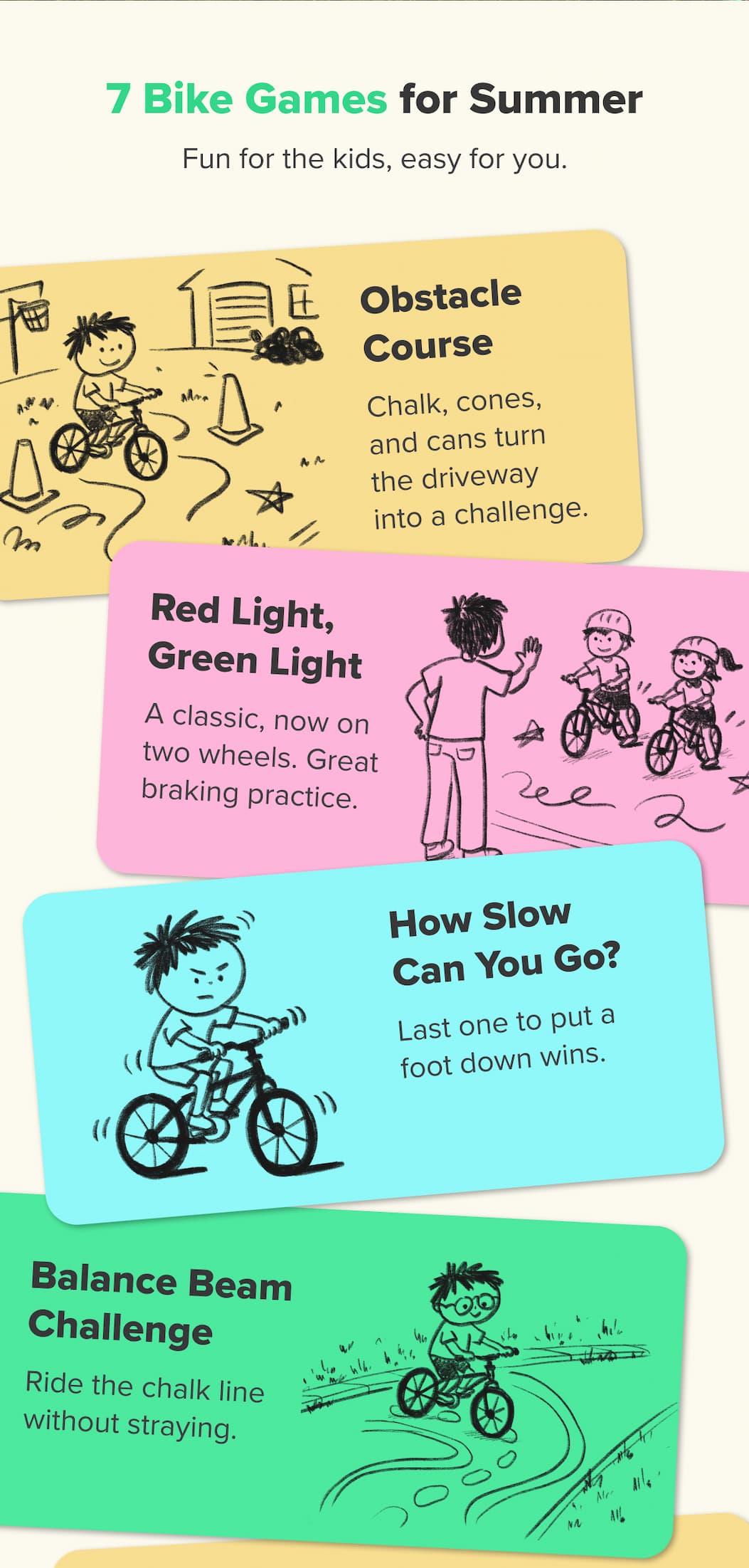 7 Bike Games for Summer