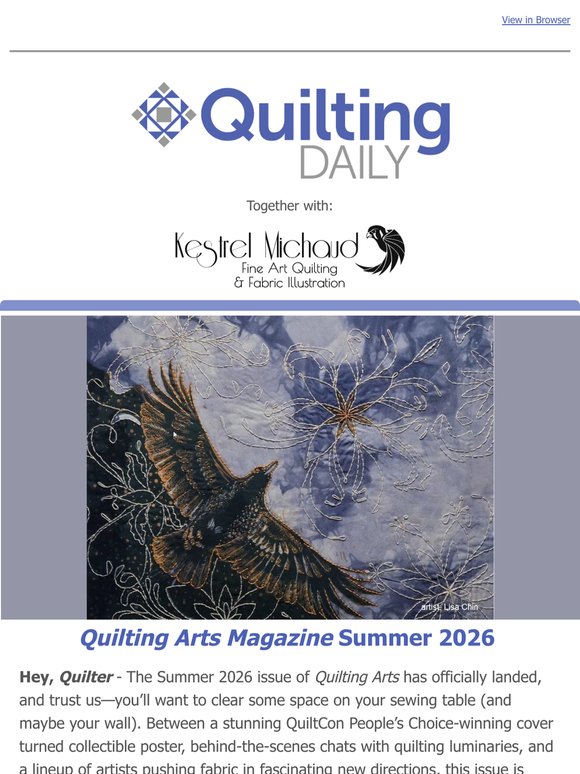✨ Your First Look at Quilting Arts Summer 2026!