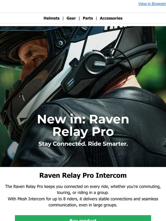 Stay connected on every ride with Raven Relay Pro