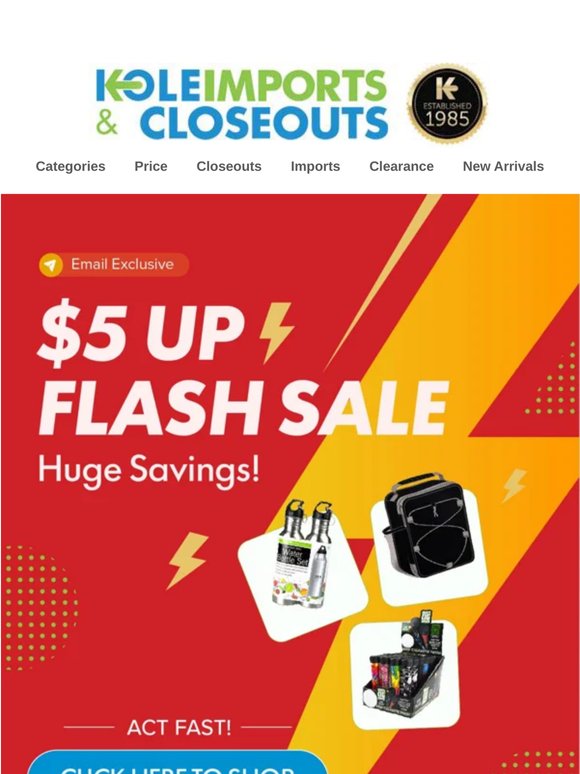 Flash Sale Happening Now!