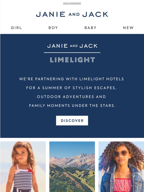 Travel in style with Limelight x Janie and Jack