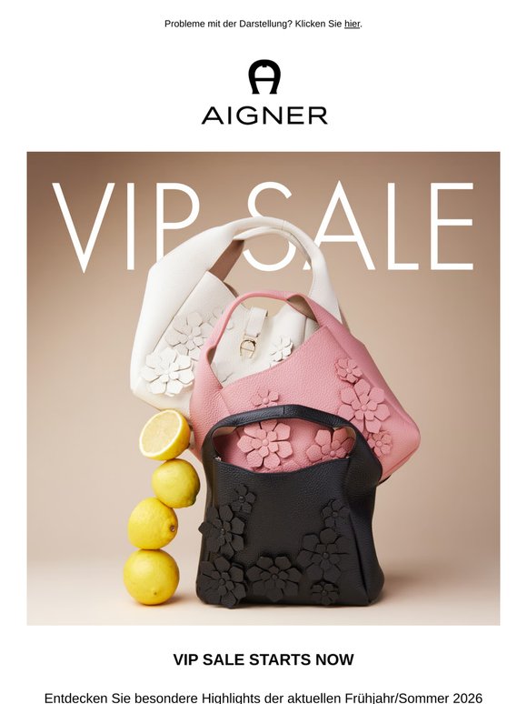 Ihr exklusiver Zugang: VIP SALE Frühjahr/Sommer 2026