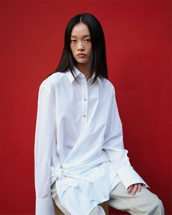 KNOT SHIRT DRESS
