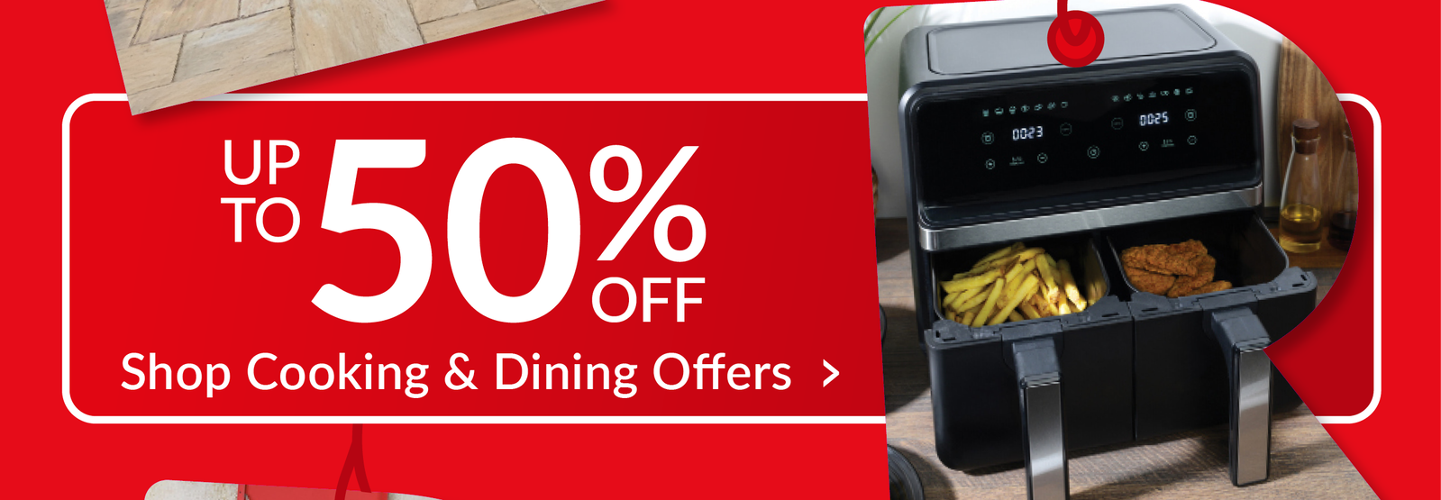Up to 50% off cooking & dining offers