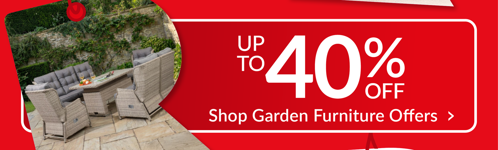 Up to 40% off garden furniture offers