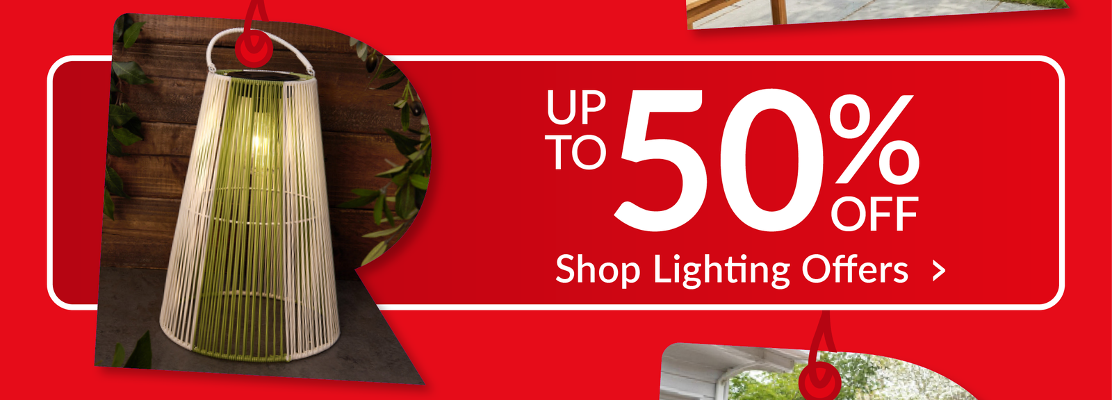 Up to 50% off lighting offers