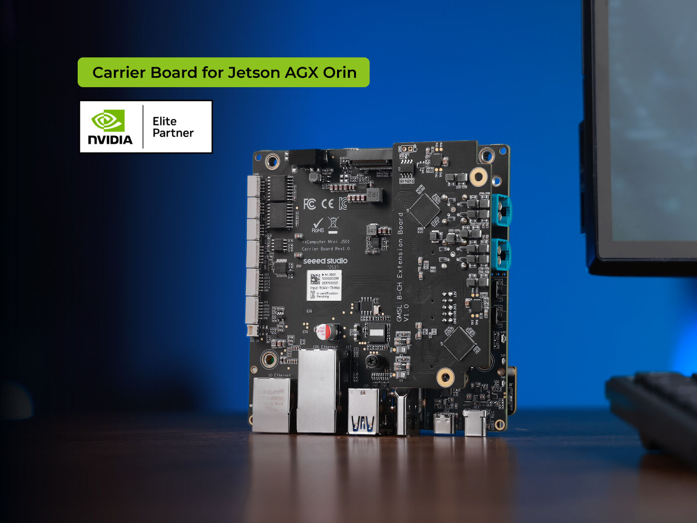   reComputer Mini J501 Carrier Board for Jetson AGX Orin™ with GMSL Extension