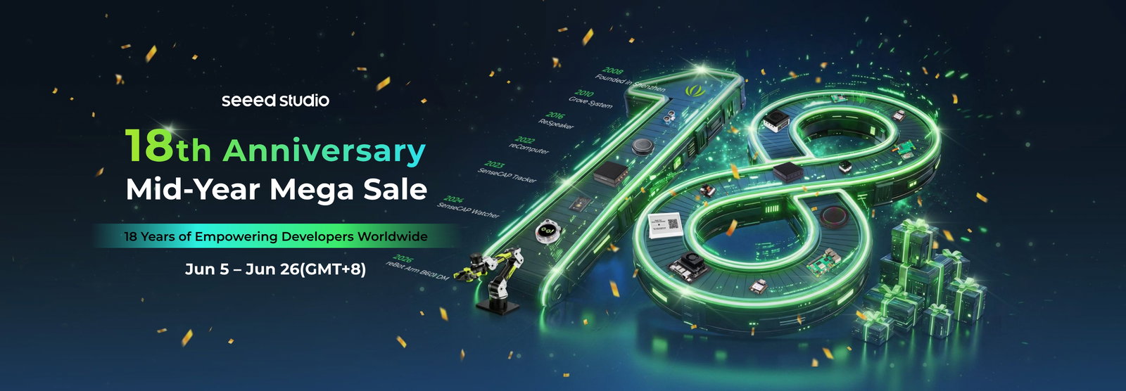 Seeed Studio 18th Anniversary Mid-Year Sale