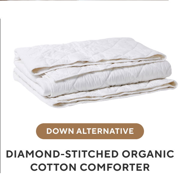 Diamond-Stitched Organic Cotton Comforter
