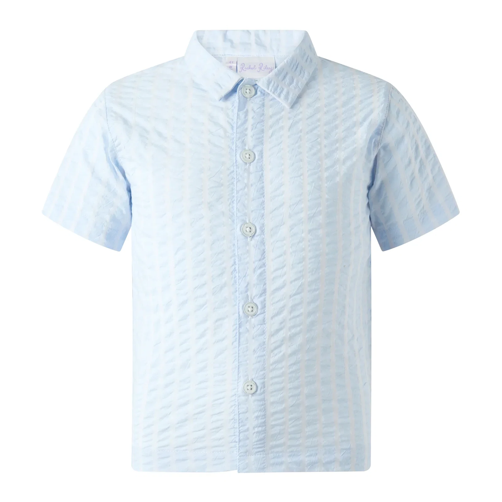 Blue Seersucker Shirt