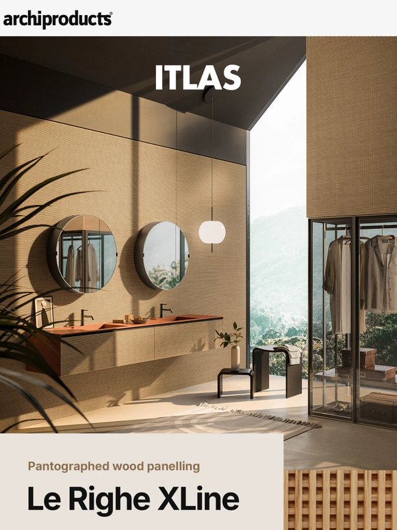 Cladding surfaces with elegance: Itlas Le Righe XLine pantographed wood panelling