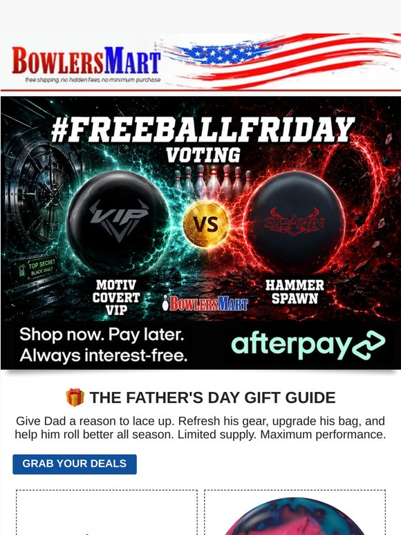 🎳 Vote now, save now, win tomorrow