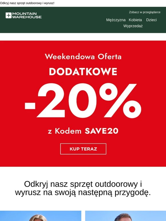 Zgarnij dodatkowe 20% zniżki 🚨