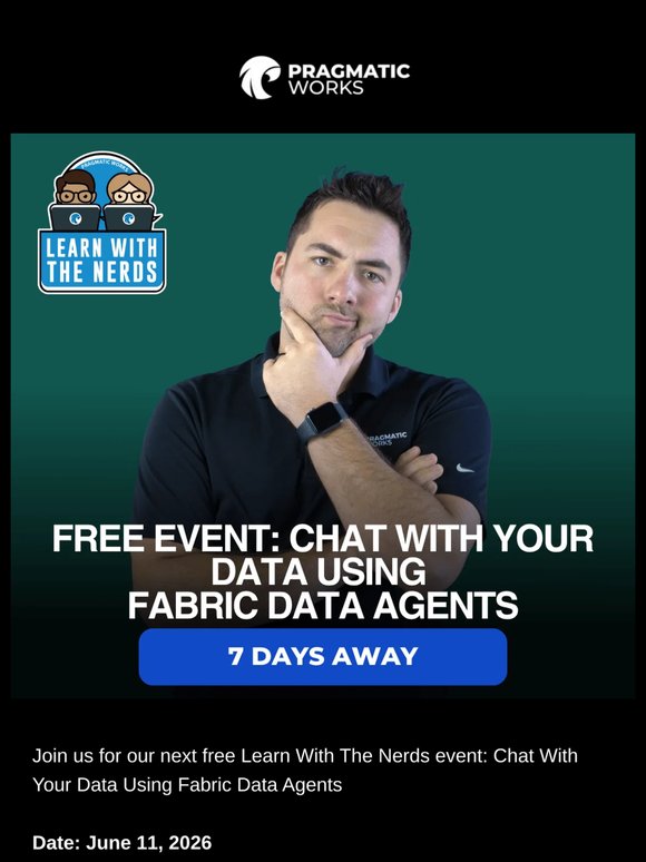 FREE Live Event: Chat With Your Data Using Fabric Data Agents