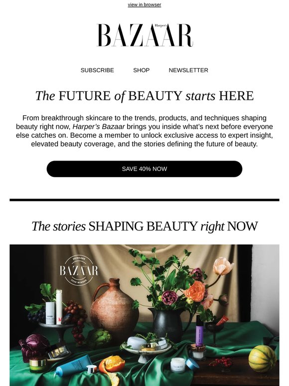 The Latest in Beauty, Exclusively from Harper's Bazaar