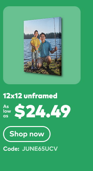 12x12 unframed as low as $24.49. Code: JUNE65UCV.