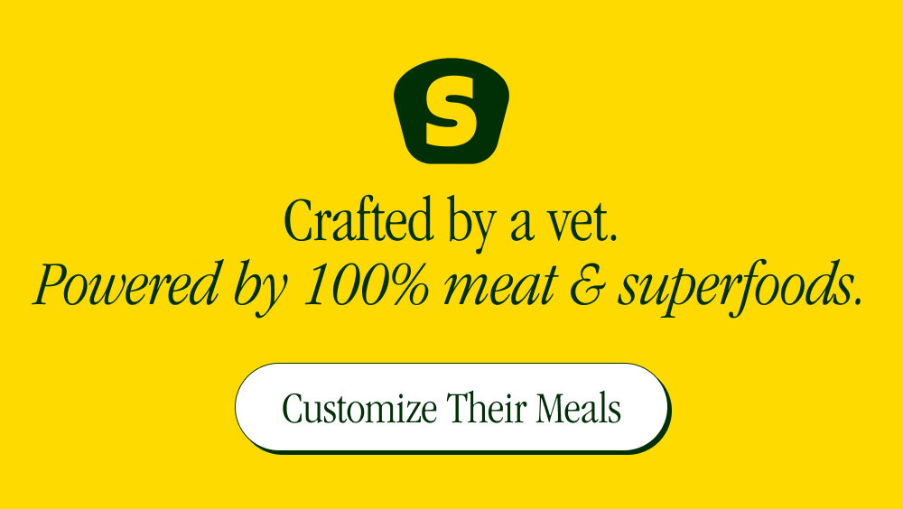 Crafted by a vet. Powered by clean ingredients. [ Customize Their Meals ]
