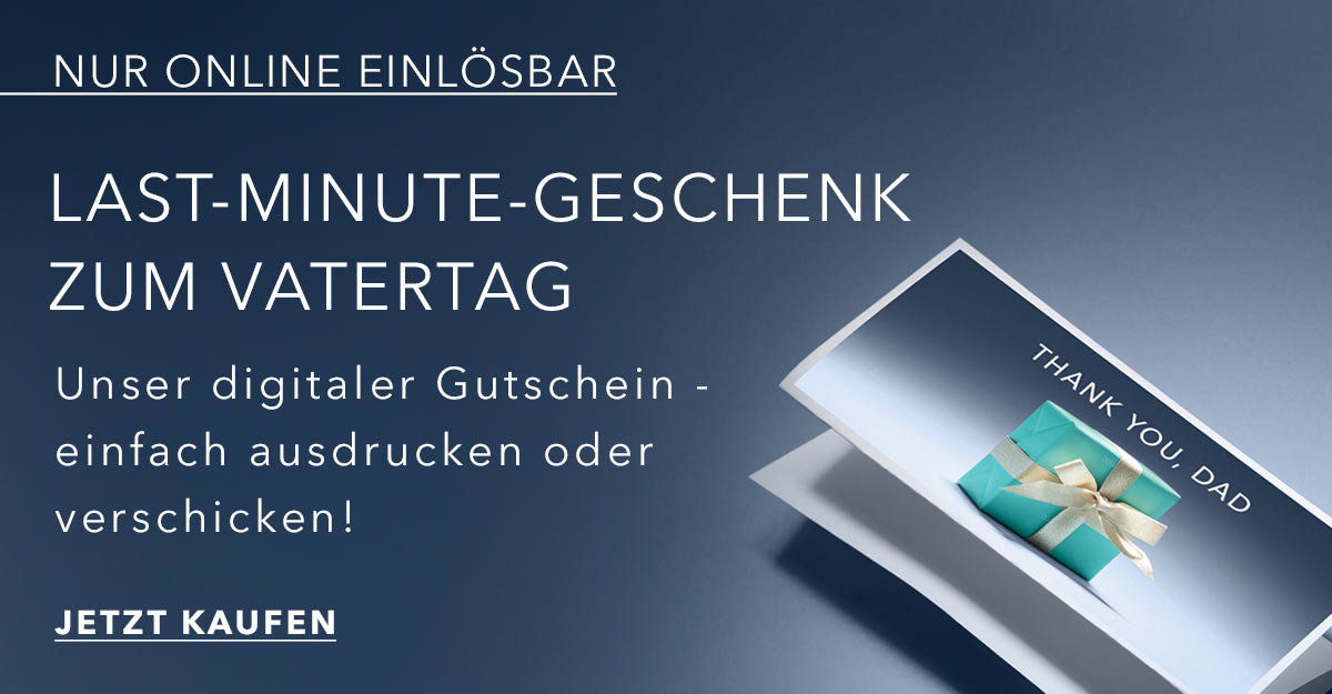 „Douglas-Banner zum Vatertag mit digitalem Gutschein und Hinweis auf ein Last-Minute-Geschenk.“