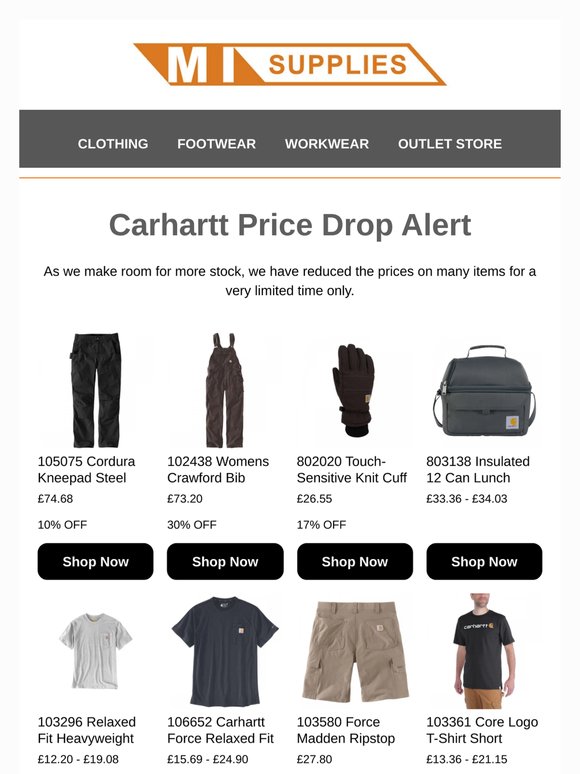 Carhartt Sale Now On