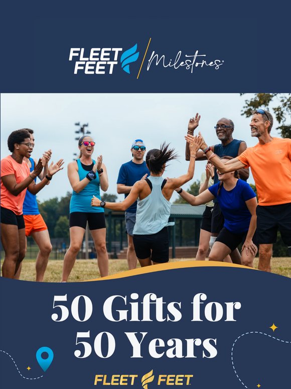 Celebrate 50 years with 50 gifts