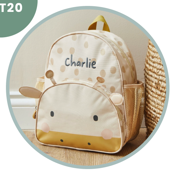 Personalised Giraffe Medium Backpack