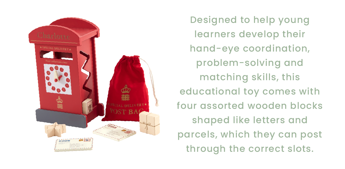 Personalised Wooden Post Box Sorter Toy FSC®